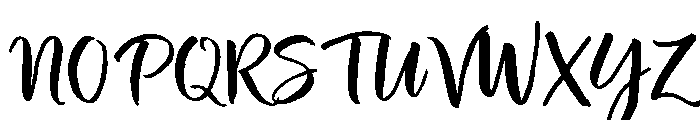 Brisella Script Font UPPERCASE