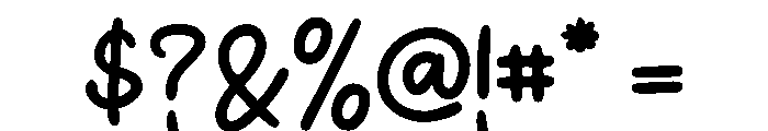 Bristle Joy Font OTHER CHARS
