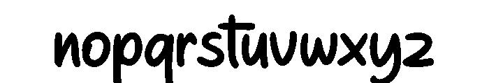 Bristle Joy Font LOWERCASE