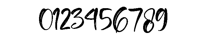 Bristleon Regular Font OTHER CHARS