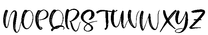 Bristleon Regular Font UPPERCASE