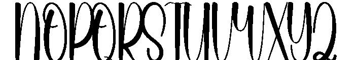 Britany Holiday Font UPPERCASE