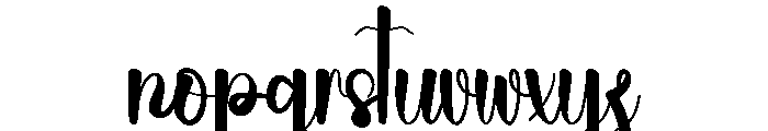 Britany Holiday Font LOWERCASE