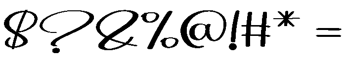 Brithany Calligraphy Font OTHER CHARS