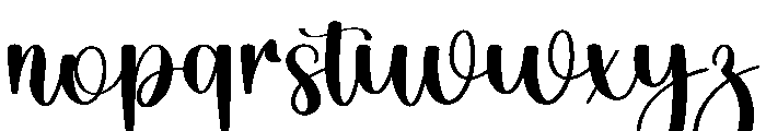 Brithany Calligraphy Font LOWERCASE