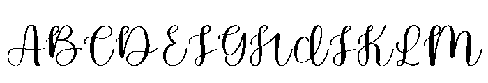 British Christmas Font UPPERCASE