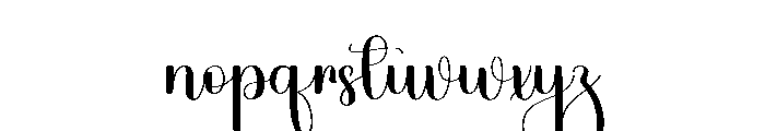 British Christmas Font LOWERCASE