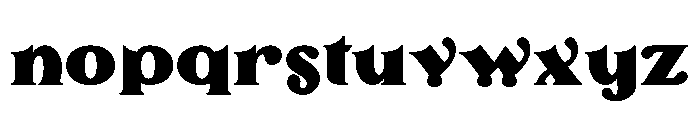 British Flower Font LOWERCASE