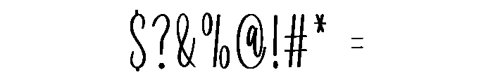 Britney Monoline Font OTHER CHARS