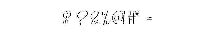 Brittany Autography Font OTHER CHARS