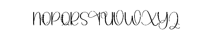 Brittany Autography Font UPPERCASE