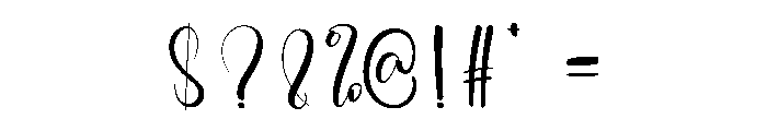 Brittany Writing Font OTHER CHARS