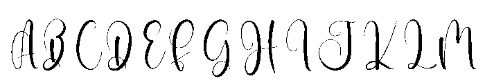 Brittany Writing Font UPPERCASE