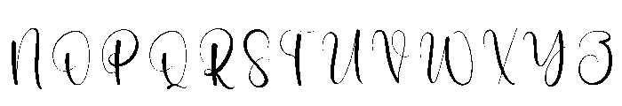 Brittany Writing Font UPPERCASE