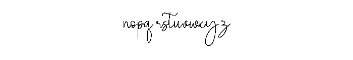 Brittanya Signature Font LOWERCASE