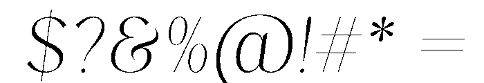 Brittish Italic Font OTHER CHARS