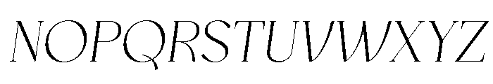 Brittish Italic Font UPPERCASE