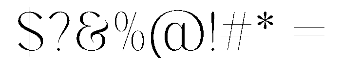 Brittish Regular Font OTHER CHARS