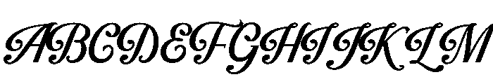 Brivena Regular Font UPPERCASE