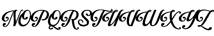 Brivena Regular Font UPPERCASE