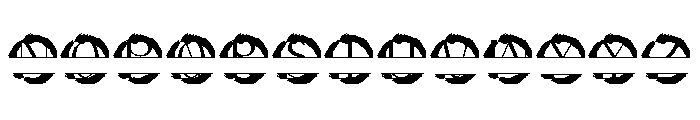 Brixton Split Monogram Font UPPERCASE