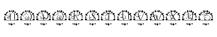 Brixtonor Split Monogram Font UPPERCASE