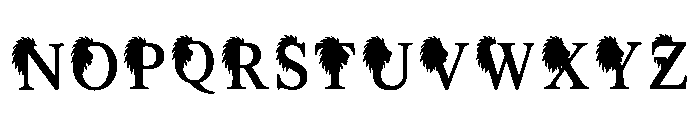 Broad Regular Font LOWERCASE