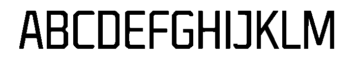 BroadBase Font UPPERCASE