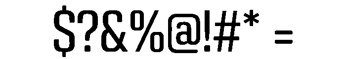 BroadCascade Font OTHER CHARS