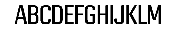 BroadCascade Font UPPERCASE