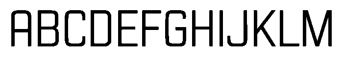 BroadCore Font UPPERCASE