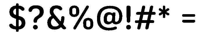 BroadWell Font OTHER CHARS