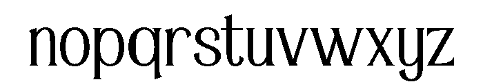 Brodshall Font LOWERCASE