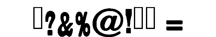 Brody Western Regular Font OTHER CHARS