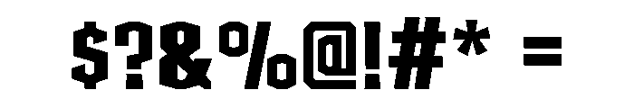 Brogame Regular Font OTHER CHARS