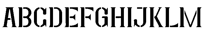 Brogsen Font UPPERCASE