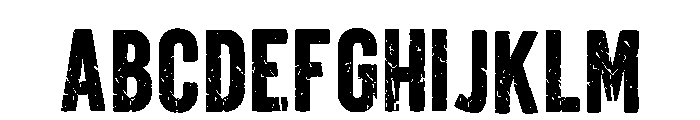 Broken Bold Regular Font UPPERCASE