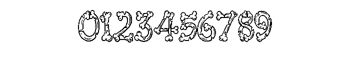 Broken Bones By Squeeb  Regular Font OTHER CHARS