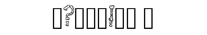 Broken Bones By Squeeb  Regular Font OTHER CHARS