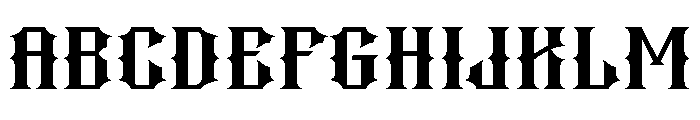 Broken Castle Font UPPERCASE