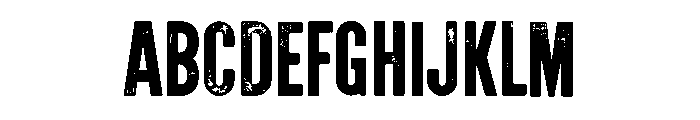 Broken Edge Font UPPERCASE