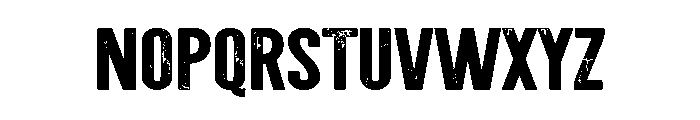 Broken Edge Font LOWERCASE