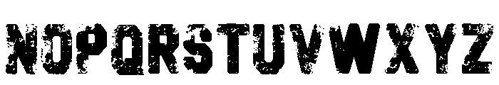 Broken Grunge Regular Font LOWERCASE