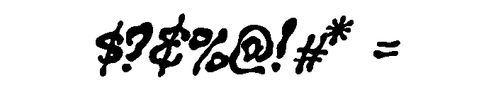 Broken Habit Regular Font OTHER CHARS