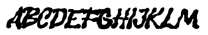 Broken Habit Regular Font UPPERCASE