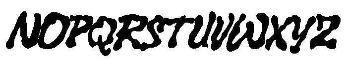 Broken Habit Regular Font UPPERCASE