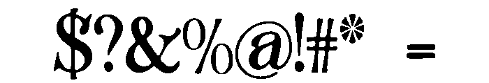 Broken_Halo Font OTHER CHARS