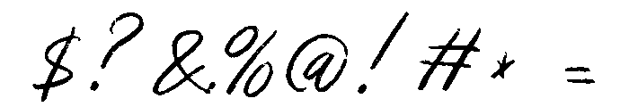 Broken Prints Regular Font OTHER CHARS