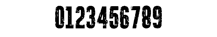 Broken Stamp Regular Font OTHER CHARS