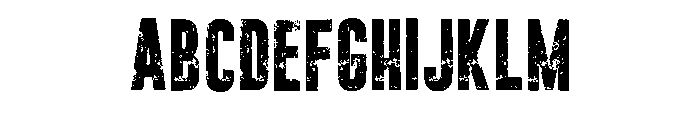 Broken Stamp Regular Font UPPERCASE